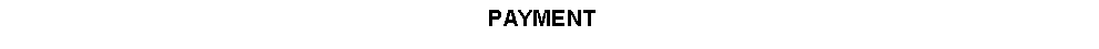 Text Box: PAYMENT &nbsp;